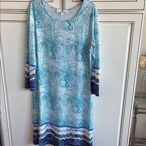 NWOTBeautiful Blues Patterned Lightweight Dress